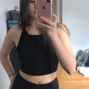 Knit crop tank forever21